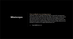 Desktop Screenshot of mainvpn.com